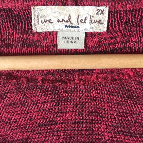 Live and Let Live Women’s casual top Size 2X in good condition - Picture 2 of 8